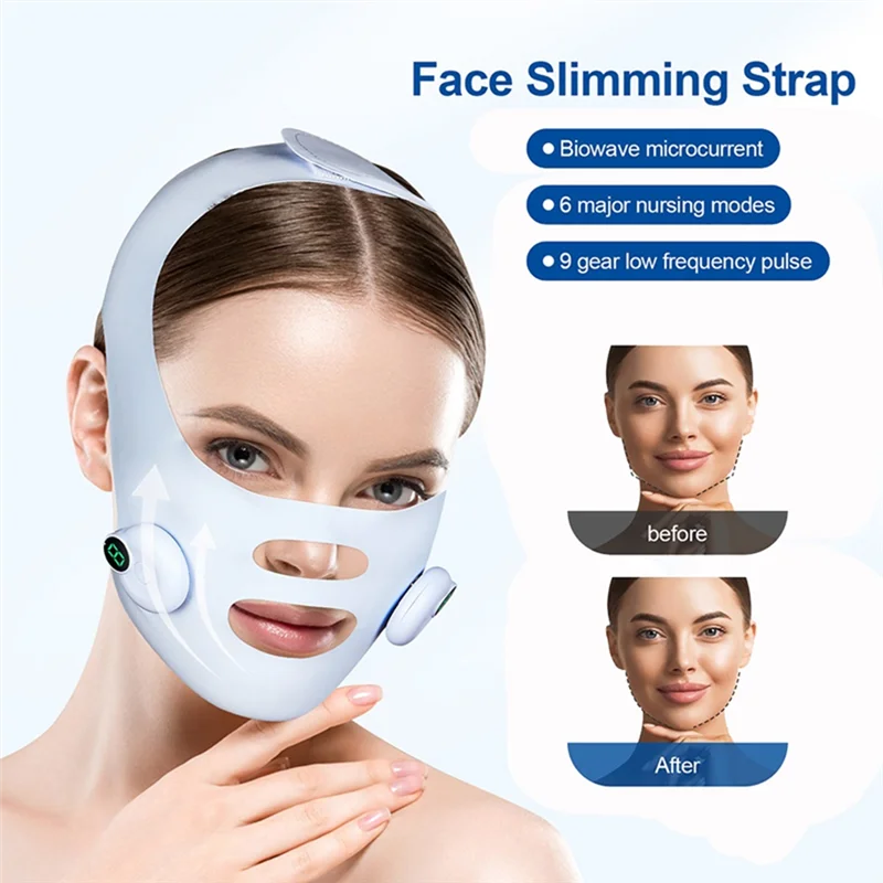Facial EMS Lifting Machine Double Chin Removal V Line Lift Belt Double Chin Reduction V-Face Device