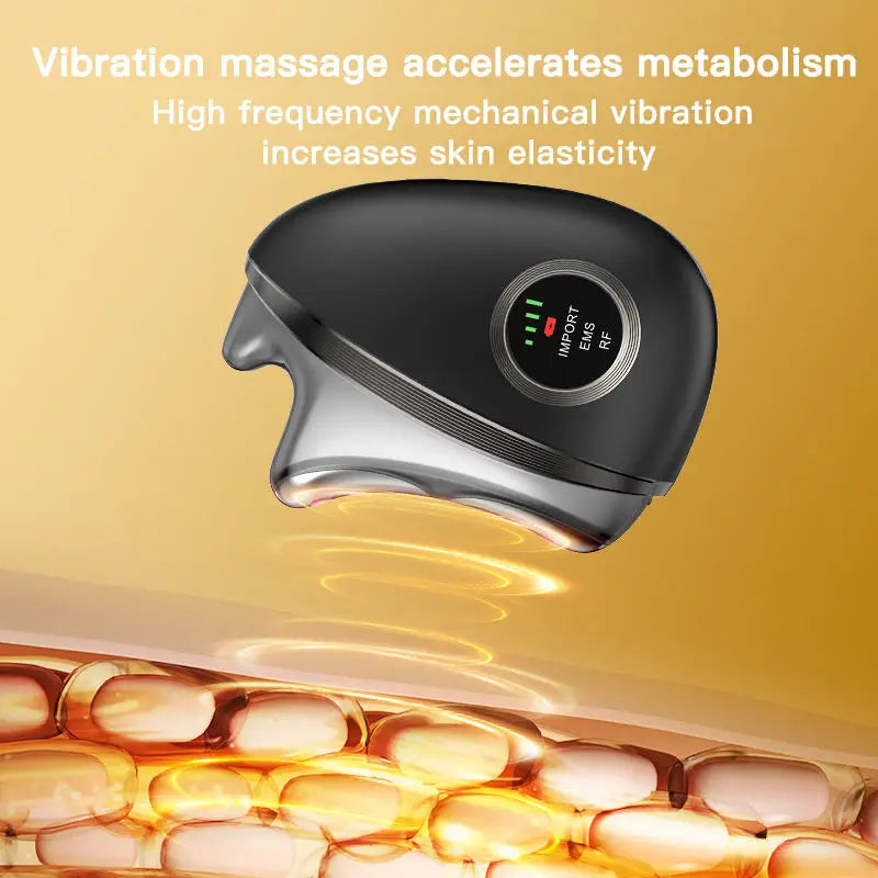 3 in 1 LED Facial Massager Face Contour Wand for Face Neck Microcurrent Beauty Instrument for Skin Care Double Chin Puffiness