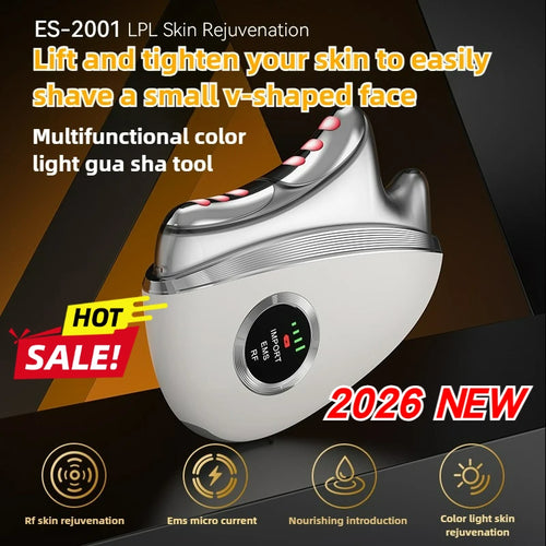 Electric Gua Sha Tool Micro Current Facial Beauty Device Bianshi Scraping Board Meridian Massager for Face Lifting Home Care