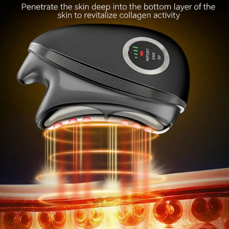 3 in 1 LED Facial Massager Face Contour Wand for Face Neck Microcurrent Beauty Instrument for Skin Care Double Chin Puffiness