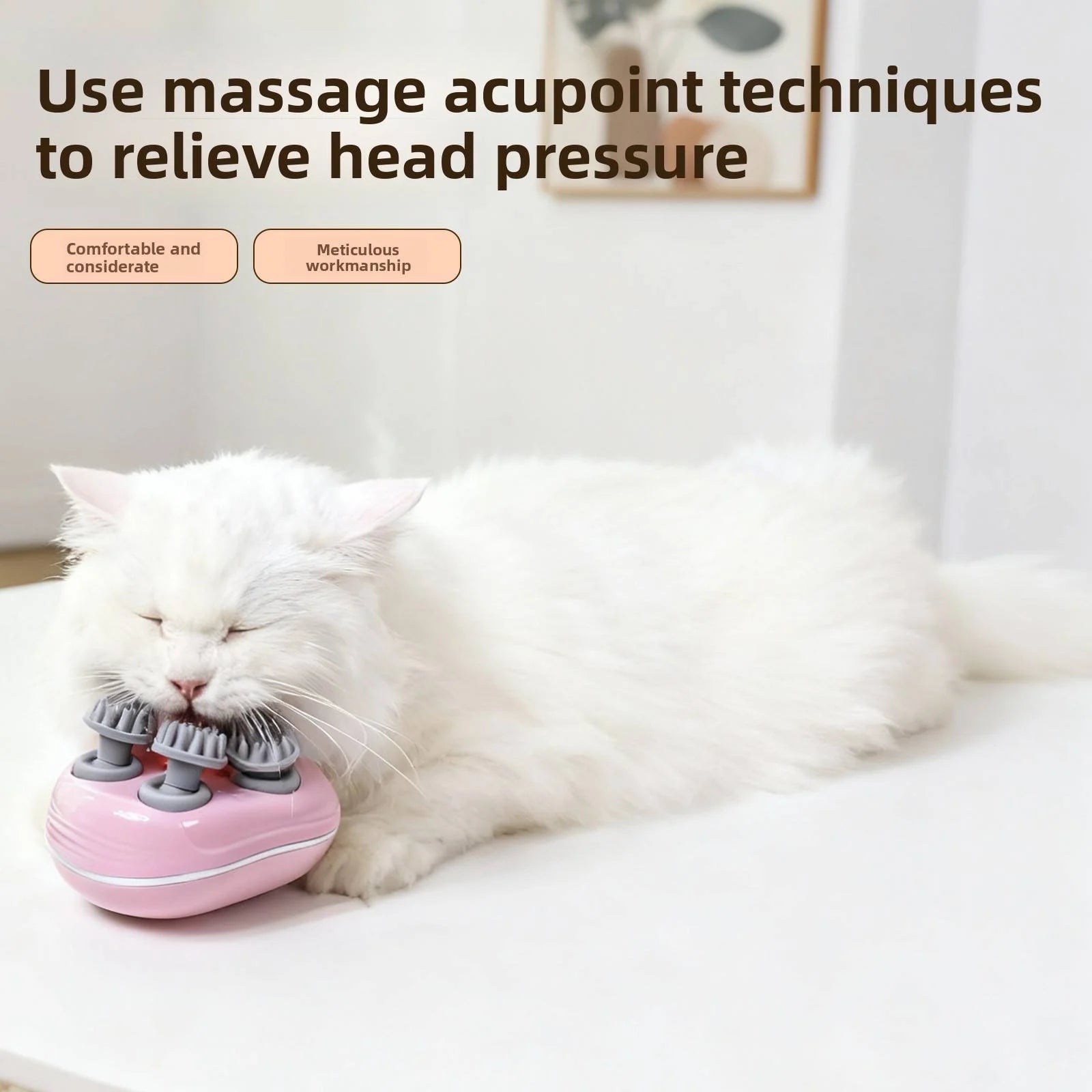 4 Rotating Heads Electric Head Massager with 6 Massage Modes, Relieve Fatigue & Relax Scalp Muscles